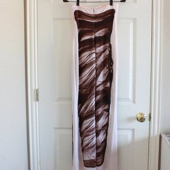 H&M Studio Trompe I'oeil Design Bandeau Dress Blogger Favorite - Picture 9 of 15